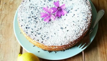 KAGE MED LAVENDEL OG CITRON